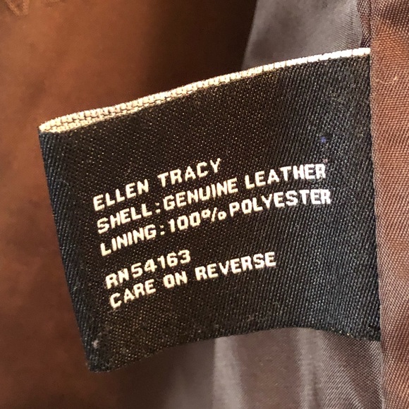 Genuine Leather Ellen Tracy Coat - Picture 6 of 10